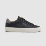 Black Yogi Original Leather Sneakers Pepe Jeans L20F2F1183 Men