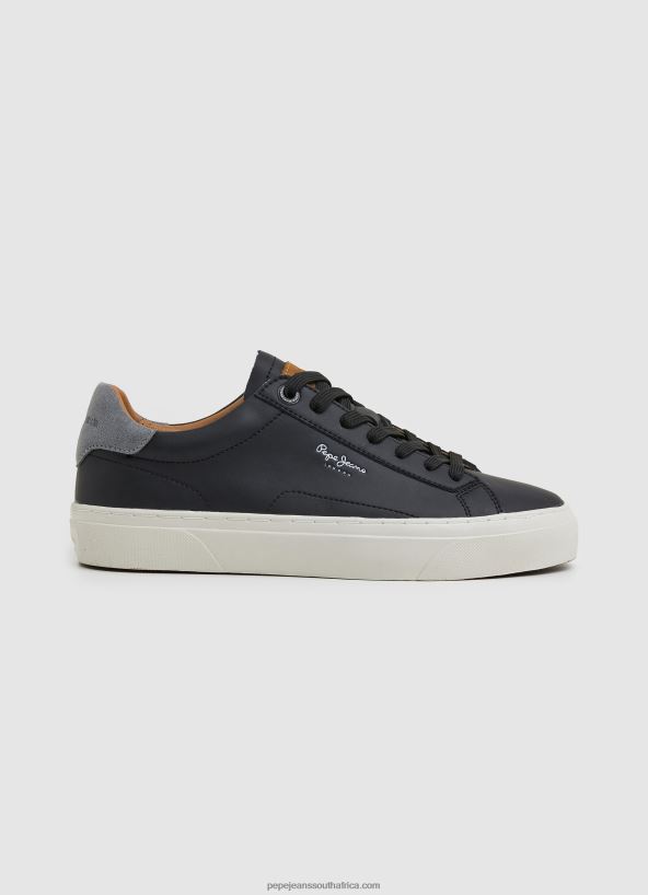 black_yogi_original_leather_sneakers_pepe_jeans_l20f2f1183_men.jpg Black Yogi Original Leather Sneakers Pepe Jeans L20F2F1183 Men - Image 1
