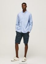 Bleach Blue Fabio Regular Fit Oxford Shirt Pepe Jeans L20F2F1027 Men - Image 2
