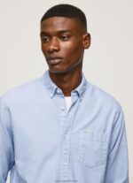 Bleach Blue Fabio Regular Fit Oxford Shirt Pepe Jeans L20F2F1027 Men - Image 3