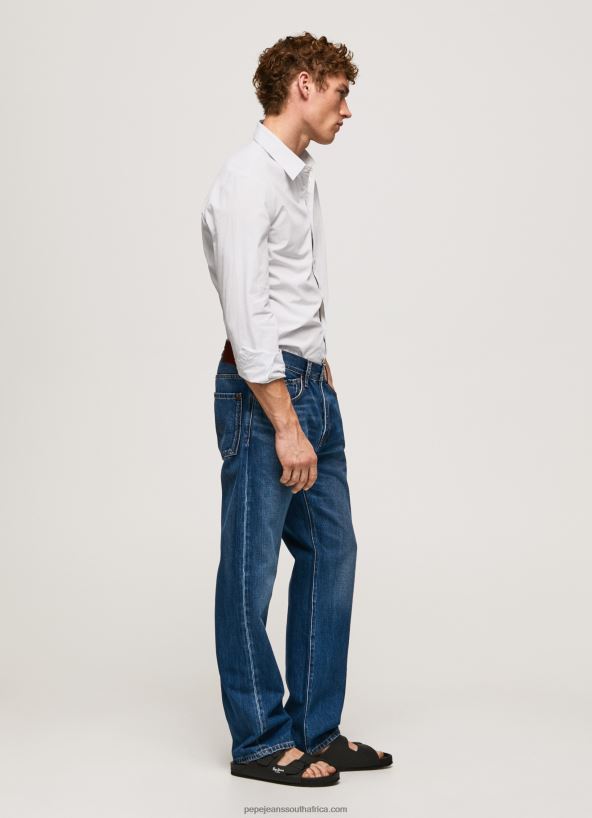 Bleach Blue Lawrence Slim Fit Poplin Shirt Pepe Jeans L20F2F1050 Men - Image 2