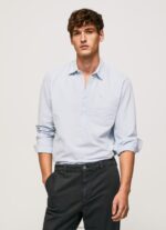 Bleach Blue Lawson Regular Fit Oxford Shirt Pepe Jeans L20F2F1052 Men - Image 2