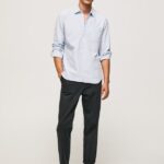 Bleach Blue Lawson Regular Fit Oxford Shirt Pepe Jeans L20F2F1052 Men