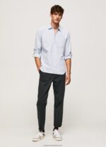 Bleach Blue Lawson Regular Fit Oxford Shirt Pepe Jeans L20F2F1052 Men