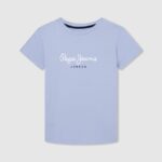 Bleach Blue Logo Basic T-Shirt Pepe Jeans L20F2F1637 Boy