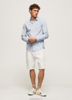 Bleach Blue Lovejoy Floral Poplin Shirt Pepe Jeans L20F2F1045 Men - Image 2