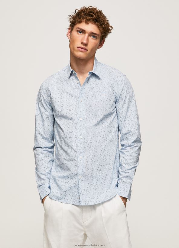 bleach_blue_lovejoy_floral_poplin_shirt_pepe_jeans_l20f2f1045_men.jpg Bleach Blue Lovejoy Floral Poplin Shirt Pepe Jeans L20F2F1045 Men - Image 1