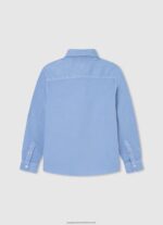 Bleach Blue Marske Regular Fit Oxford Shirt Pepe Jeans L20F2F1656 Boy - Image 2