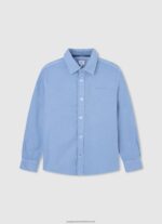 Bleach Blue Marske Regular Fit Oxford Shirt Pepe Jeans L20F2F1656 Boy