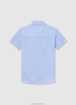 Bleach Blue Misterton Short Sleeved Shirt Pepe Jeans L20F2F1674 Boy - Image 2