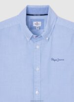 Bleach Blue Misterton Short Sleeved Shirt Pepe Jeans L20F2F1674 Boy - Image 3