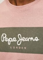 Bleach Pink Embroidered Logo Cotton T-Shirt Pepe Jeans L20F2F926 Men - Image 4