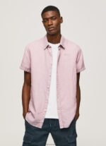 Bleach Pink Parker Short Sleeved Shirt Pepe Jeans L20F2F1058 Men - Image 2