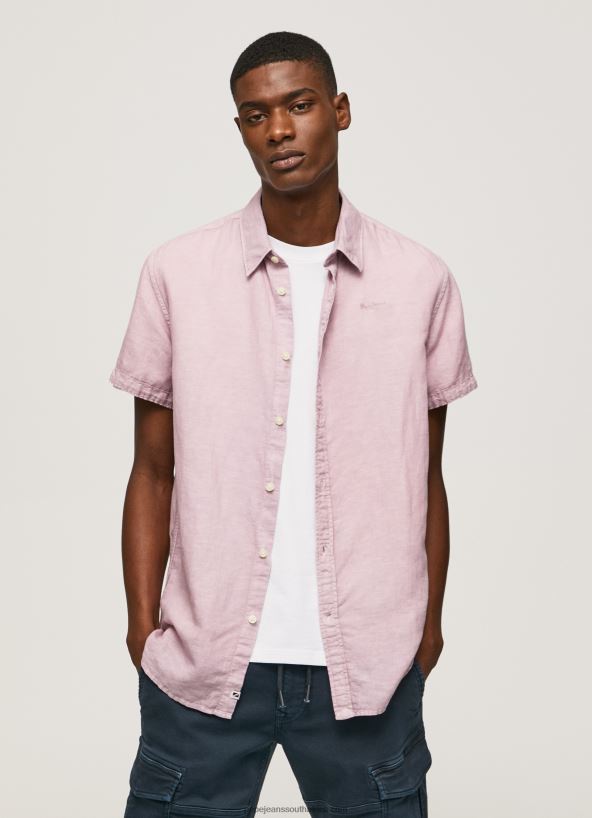 Bleach Pink Parker Short Sleeved Shirt Pepe Jeans L20F2F1058 Men - Image 2