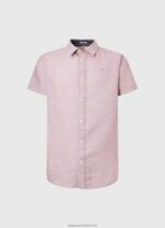 Bleach Pink Parker Short Sleeved Shirt Pepe Jeans L20F2F1058 Men - Image 5