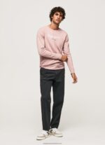 Bleach Pink Printed Logo Cotton T-Shirt Pepe Jeans L20F2F915 Men - Image 2