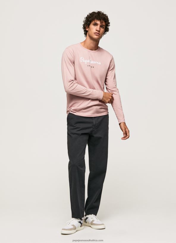 Bleach Pink Printed Logo Cotton T-Shirt Pepe Jeans L20F2F915 Men - Image 2