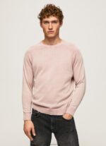 Bleach Pink Round Collar Cotton Jersey Pepe Jeans L20F2F863 Men