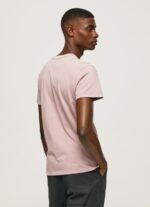 Bleach Pink Washed And Dyed Cotton T-Shirt Pepe Jeans L20F2F928 Men - Image 4