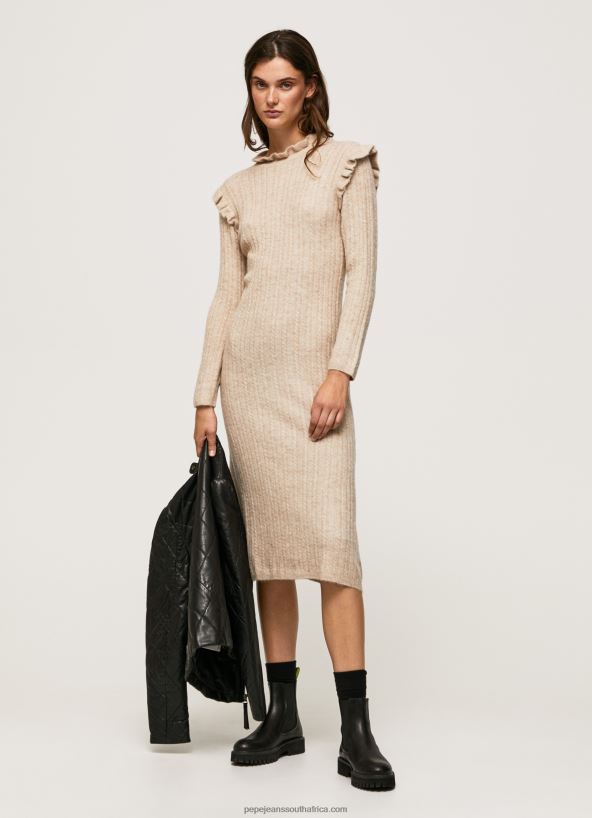 buff_cable_knit_midi_dress_pepe_jeans_l20f2f206_women.jpg Buff Cable Knit Midi Dress Pepe Jeans L20F2F206 Women - Image 1