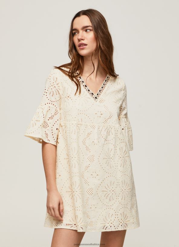 buttermilk_padma_dress_with_openwork_details_pepe_jeans_l20f2f152_women.jpg Buttermilk Padma Dress With Openwork Details Pepe Jeans L20F2F152 Women - Image 1