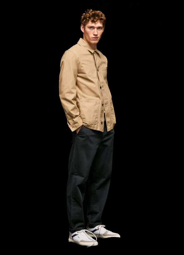 camel_canvas_utility_jacket_pepe_jeans_l20f2f827_men.jpg Camel Canvas Utility Jacket Pepe Jeans L20F2F827 Men - Image 1