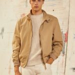 Camel Cotton Harrington Jacket Pepe Jeans L20F2F830 Men
