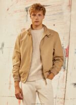 Camel Cotton Harrington Jacket Pepe Jeans L20F2F830 Men