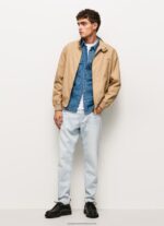 Camel Cotton Harrington Jacket Pepe Jeans L20F2F830 Men - Image 3