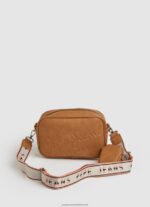 Camel Embossed Logo Maxi Crossbody Bag Pepe Jeans L20F2F714 Women