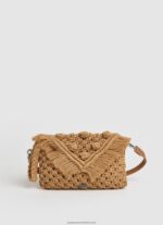 Camel Macrame Crossbody Bag Pepe Jeans L20F2F744 Women