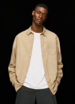 Camel Parker Long Sleeved Shirt Pepe Jeans L20F2F1039 Men