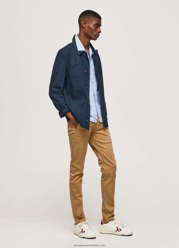 camel_slim_james_chino_trousers_pepe_jeans_l20f2f1098_men.jpg Camel Slim James Chino Trousers Pepe Jeans L20F2F1098 Men - Image 1