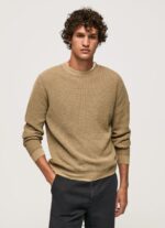 Camel Waffle Knit Cotton Jersey Pepe Jeans L20F2F855 Men