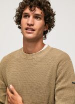 Camel Waffle Knit Cotton Jersey Pepe Jeans L20F2F855 Men - Image 3
