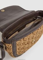 Caramel Woven Straw Crossbody Bag Pepe Jeans L20F2F742 Women - Image 3