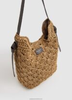 Caramel Woven Straw Tote Pepe Jeans L20F2F717 Women - Image 2
