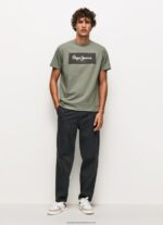 Casting Embroidered Logo Cotton T-Shirt Pepe Jeans L20F2F914 Men - Image 2