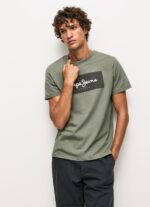 Casting Embroidered Logo Cotton T-Shirt Pepe Jeans L20F2F914 Men