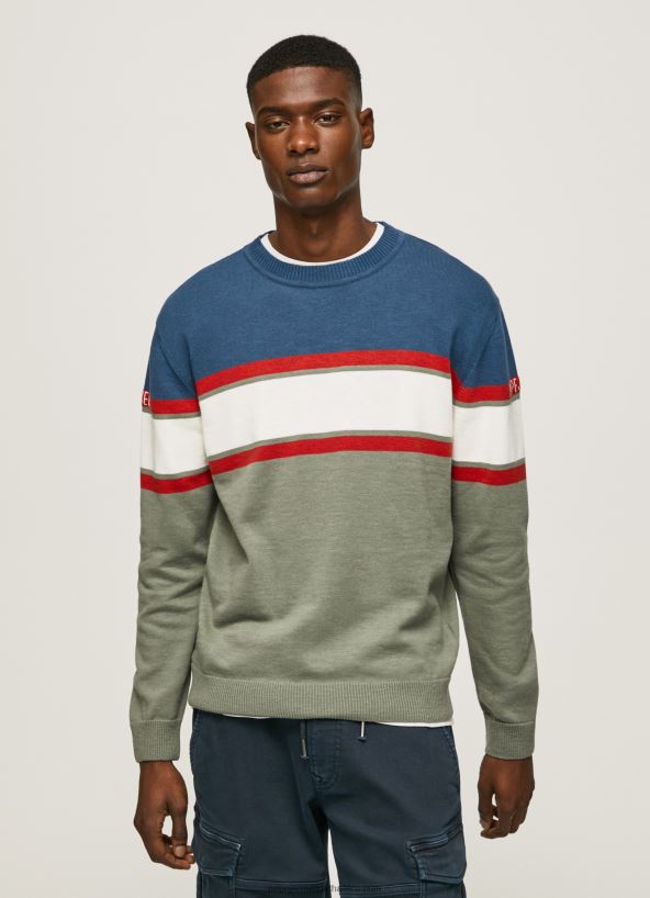 casting_striped_print_cotton_jersey_pepe_jeans_l20f2f849_men.jpg Casting Striped Print Cotton Jersey Pepe Jeans L20F2F849 Men - Image 1