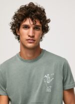 Casting Washed And Dyed Cotton T-Shirt Pepe Jeans L20F2F925 Men - Image 3