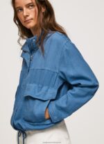 Chambray Relaxed Fit Linen Jacket Pepe Jeans L20F2F128 Women - Image 3