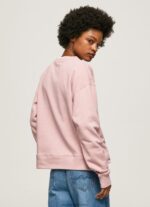 Cloudy Pink Cotton Logo Jumper Pepe Jeans L20F2F285 Women - Image 4