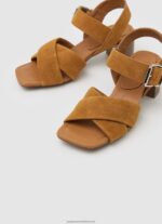 Cognac Altea Basic Suede Sandals Pepe Jeans L20F2F649 Women - Image 3