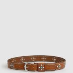 Cognac Bohemian Leather Belt Pepe Jeans L20F2F765 Women