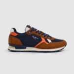 Cognac Brit Man Studio Retro Sneakers Pepe Jeans L20F2F1176 Men
