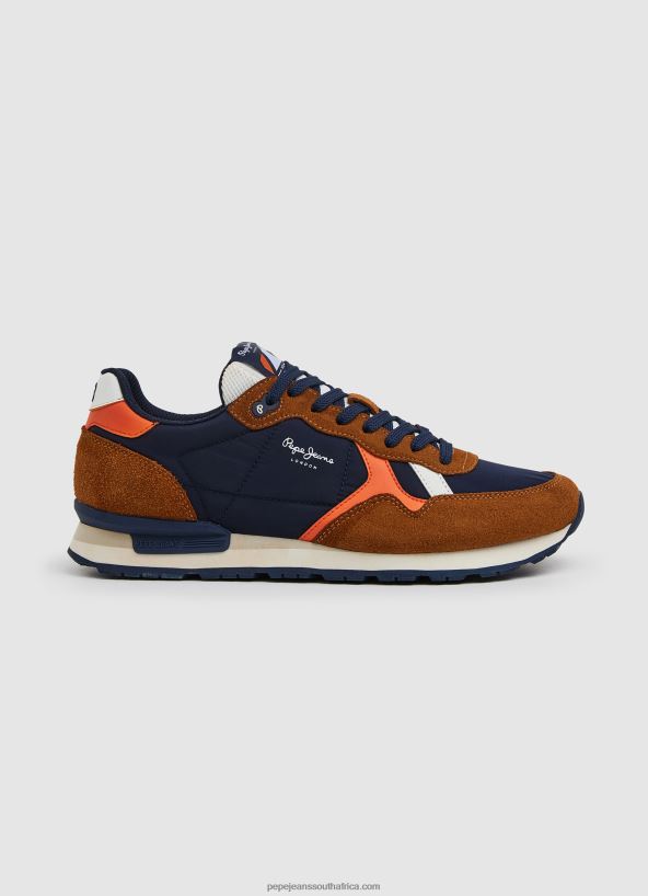 cognac_brit_man_studio_retro_sneakers_pepe_jeans_l20f2f1176_men.jpg Cognac Brit Man Studio Retro Sneakers Pepe Jeans L20F2F1176 Men - Image 1