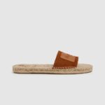 Cognac Siva Berry Leather Sandals Pepe Jeans L20F2F682 Women