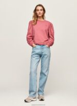 Dark Blush Embroidered Logo Cotton Jumper Pepe Jeans L20F2F278 Women - Image 2