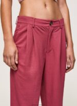 Dark Blush Flowing Chino Pants Pepe Jeans L20F2F296 Women - Image 3